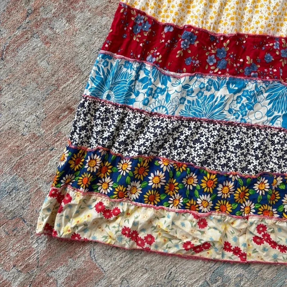 Vintage denim patchwork
